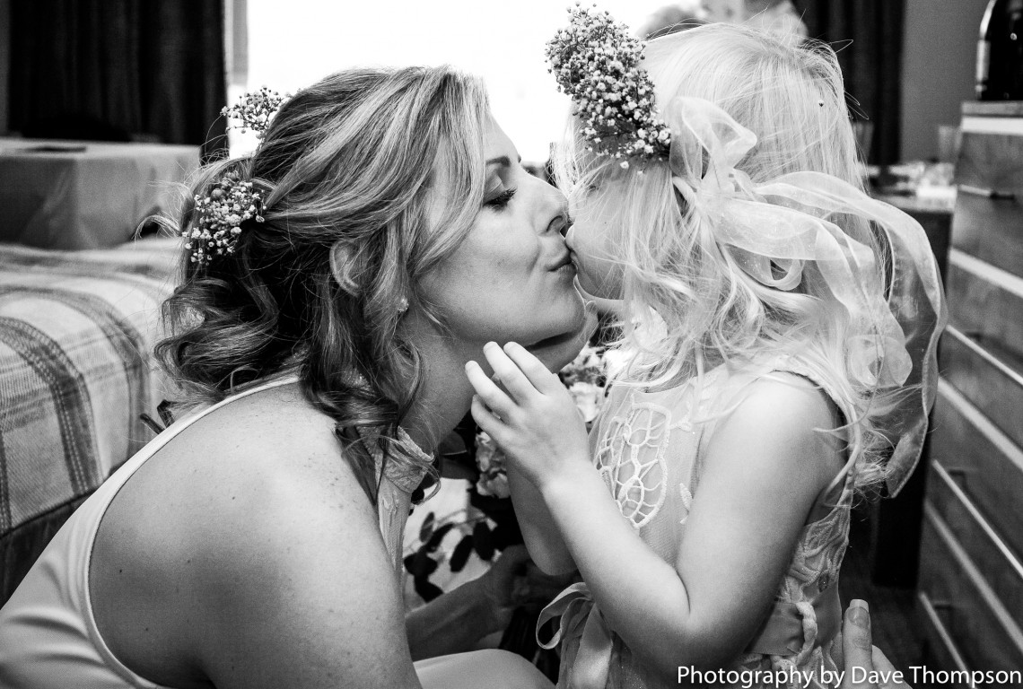 Bride and her daughter