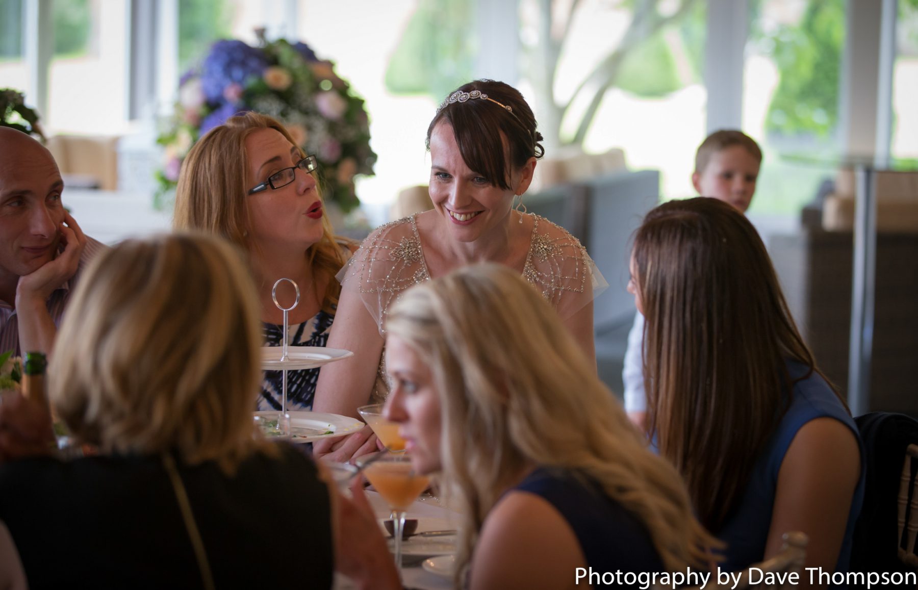 The bride with guests