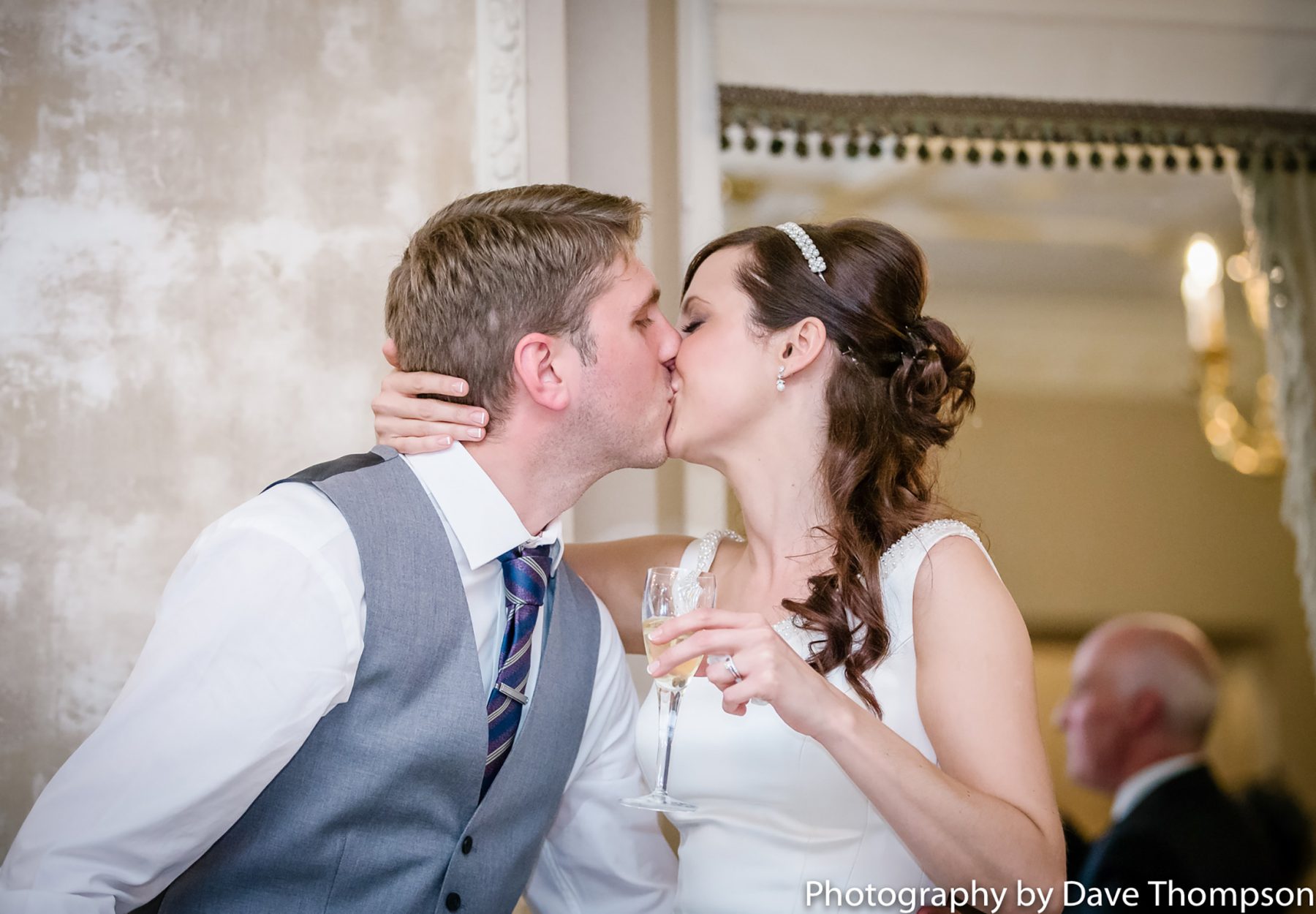 A kiss during the speeches