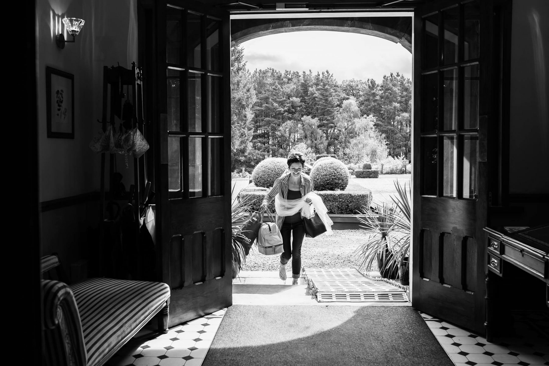 The bride arrives at Nunsmere Hall