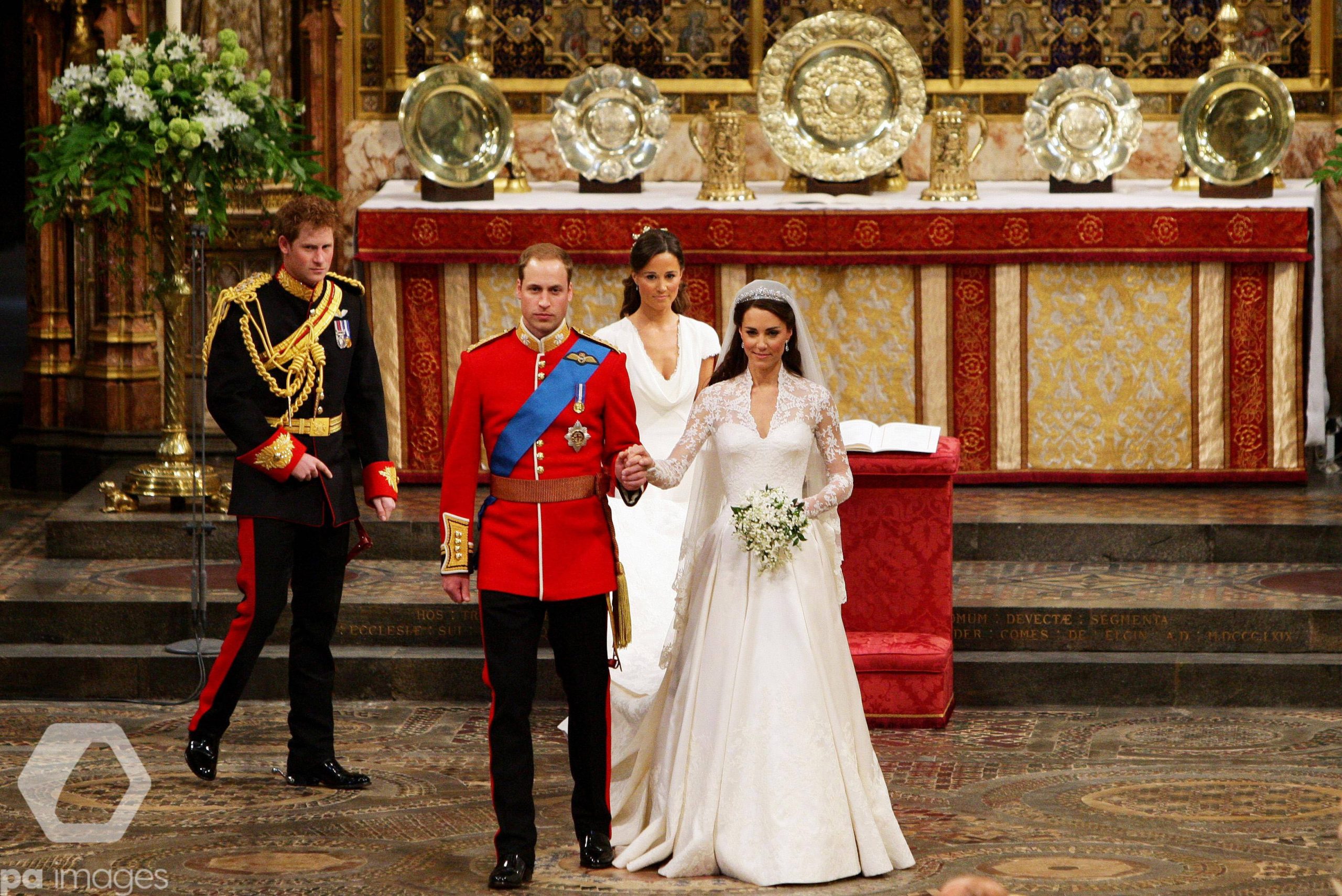 Prince William and Catherine Middleton Royal Wedding Photographs from Westminster Abbey