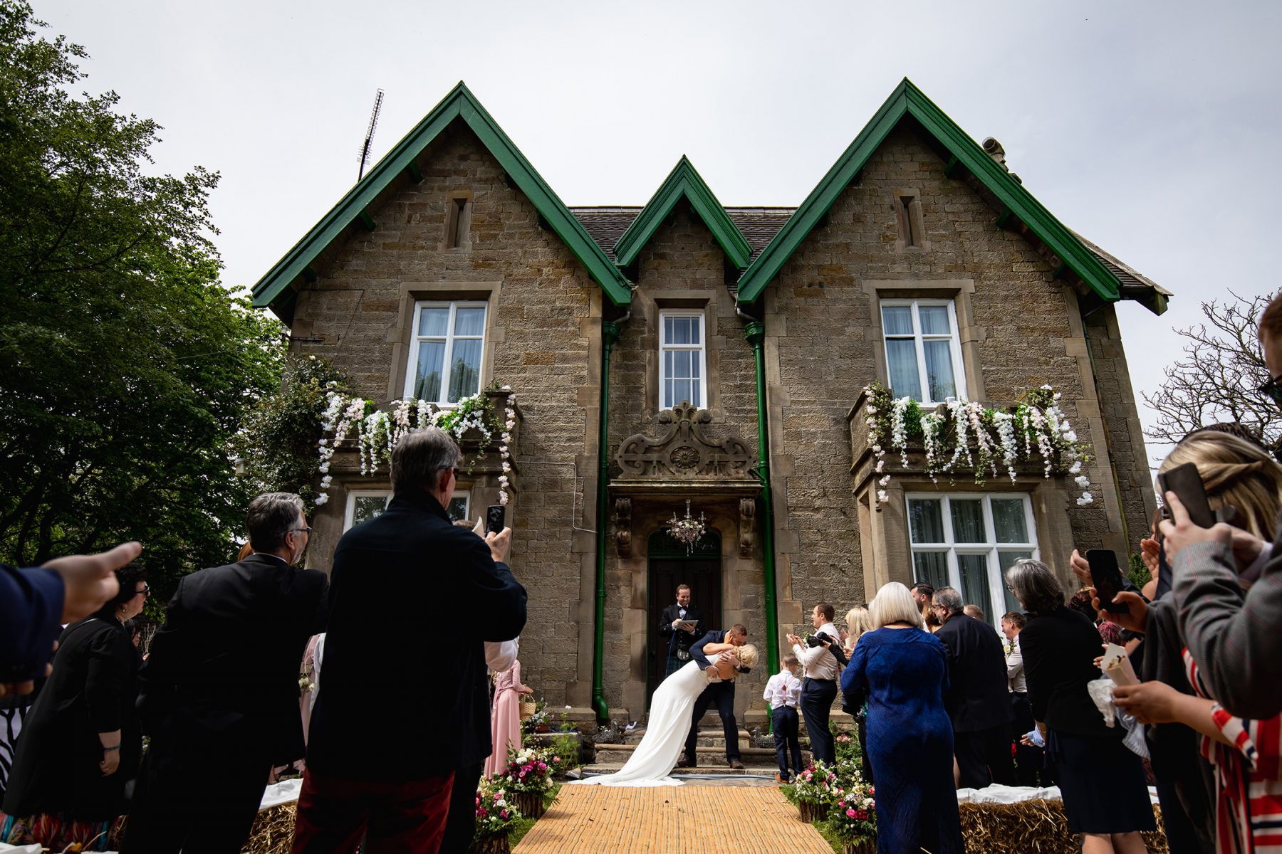 An example of Reportage wedding photography