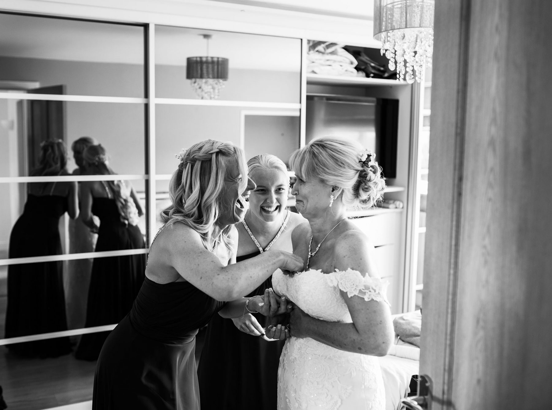 An example of Reportage wedding photography