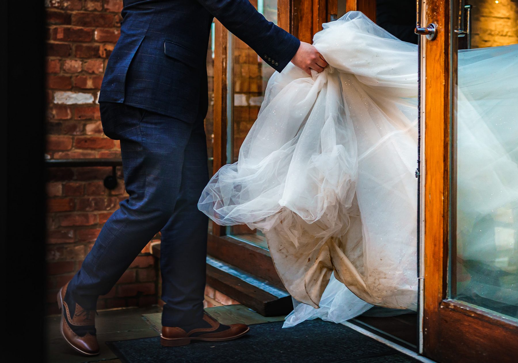 An example of Reportage wedding photography