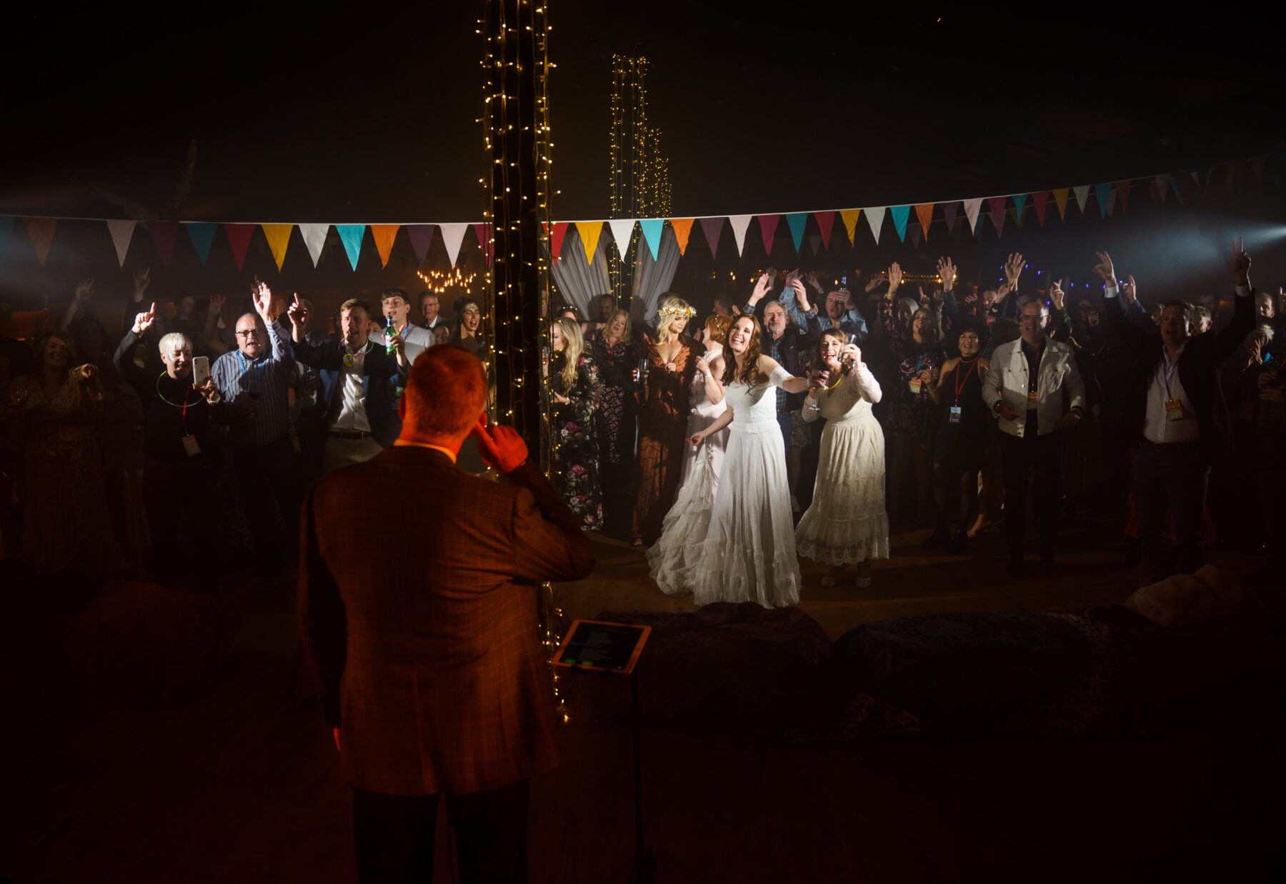 A wedding reception at Stock Farm in Cheshire