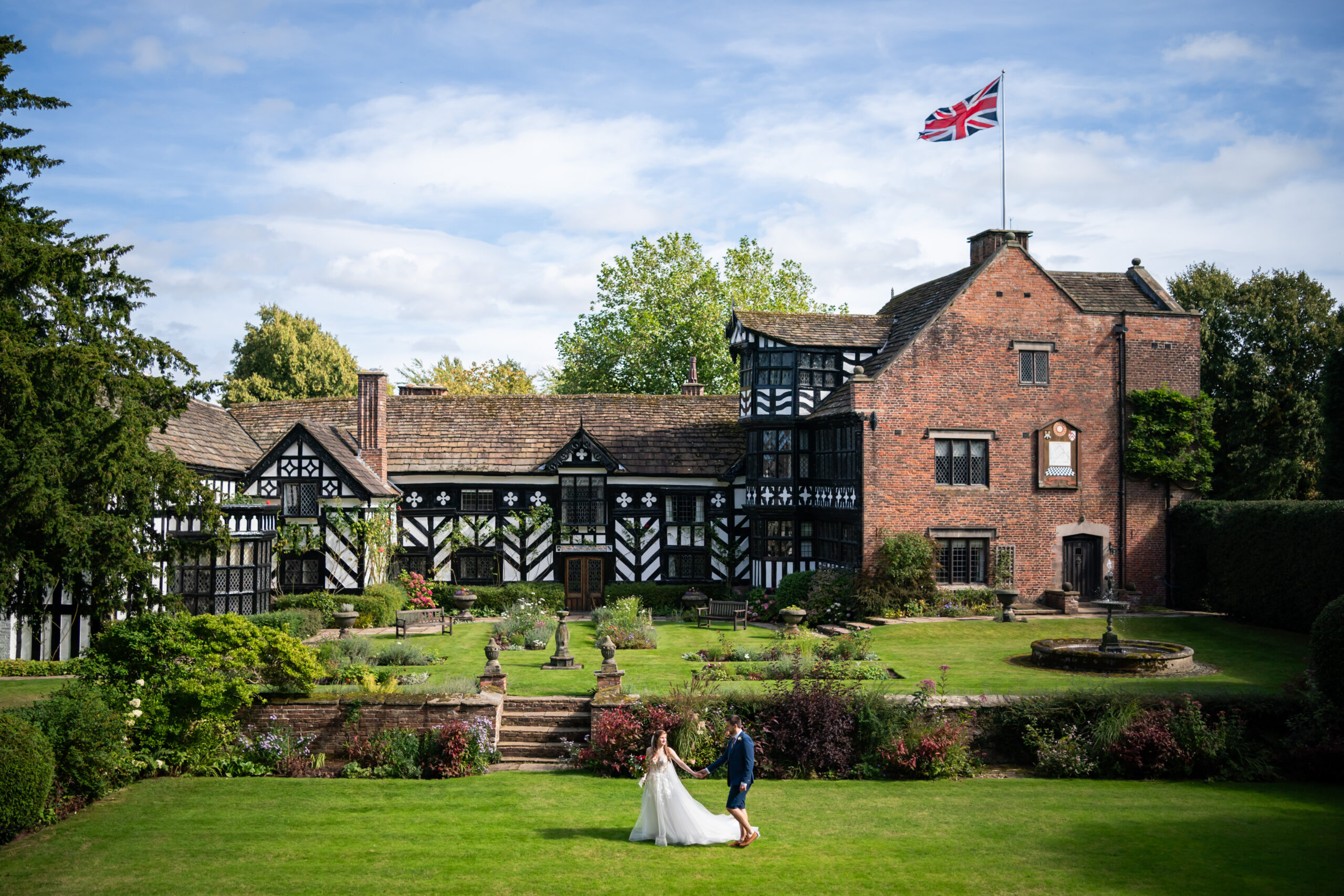 Zak & Beatrice’s Gawsworth Hall wedding and tipi reception in Cheshire